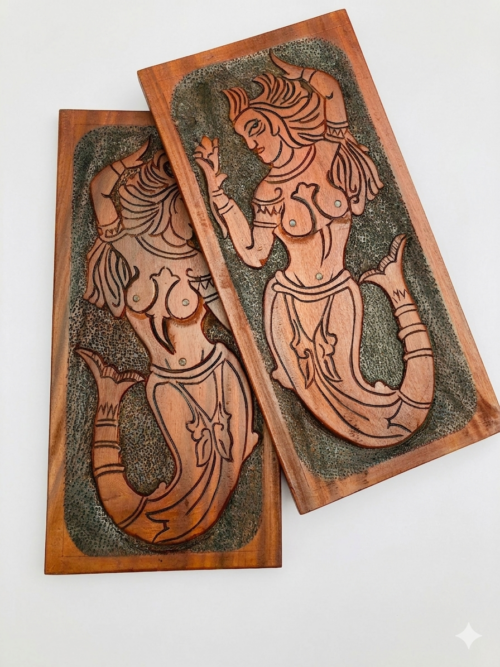 D1 Mermaid Wall Art Panel